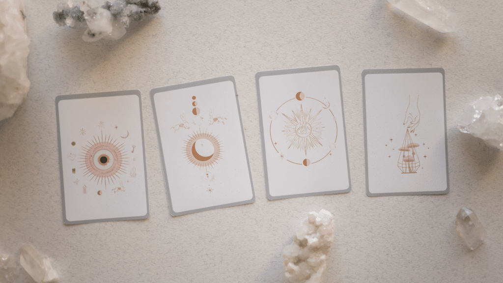 4 cartes du tirage de tarot