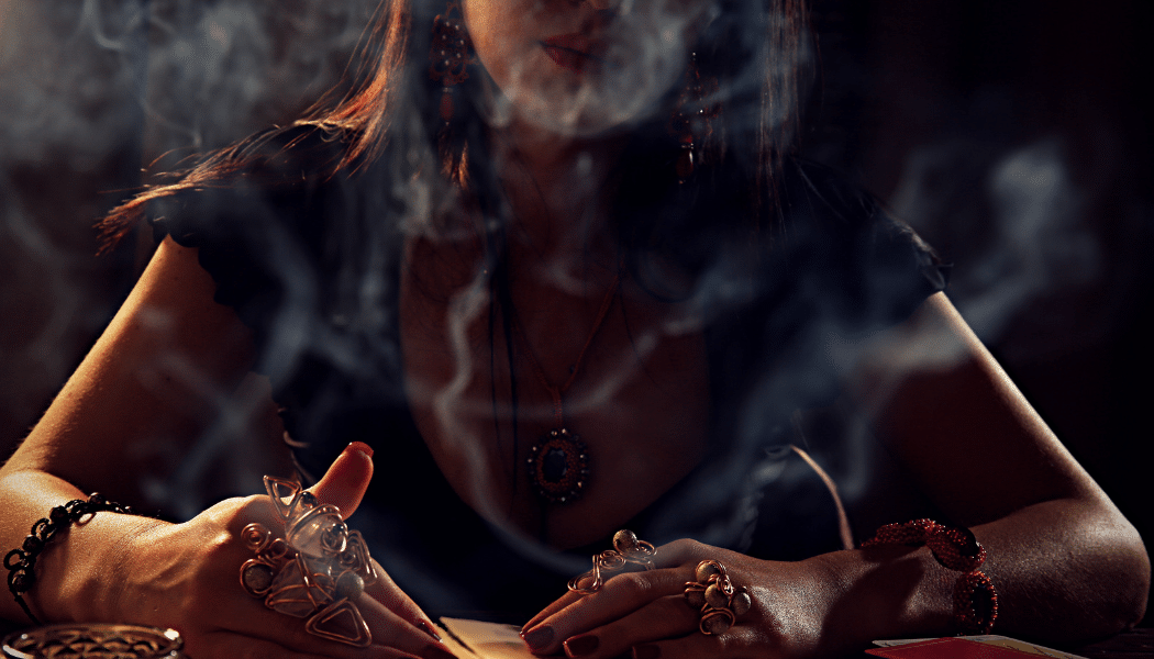 voyante qui réflechi